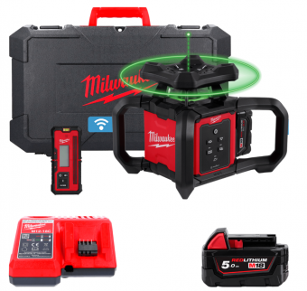 Нівелір ротаційний лазерний акум., M18 RLOHVG300-501C (+лаз.прийм., зар.пр.,2ак.Х5Аг, кейс)