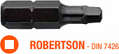 USH Насадка викруткова Industry Robertson R0 x 25 мм, Уп. 5 шт. | UUSE0012026