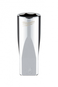 MILWAUKEE Головка хромована метрична подовжена 1/4'', 14мм | 4932478334