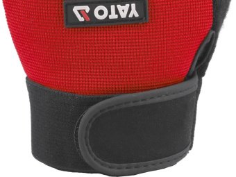 Рукавиці захисні для велосипедистів безпалі YATO: штучна шкіра, поліуретан, спандекс, розмір 11 [12]