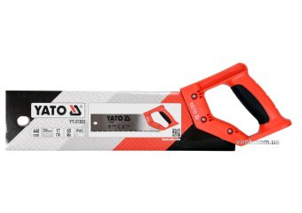 YATO Ножівка по ПВХ матеріалу і пластику YATO загальна l= 440 мм, полотно l= 350 мм, 17 зубів/1"  | 