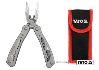 YATO Мультитул (Багатофункційний інструмент) YATO : 9 в 1 з нержавіючої сталі  | YT-76043