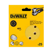 DeWalt DT3118XM Самоклеящаяся шкурка d=125мм, зерно 320, 25шт (DW 423/ES55), HIGH-TECH