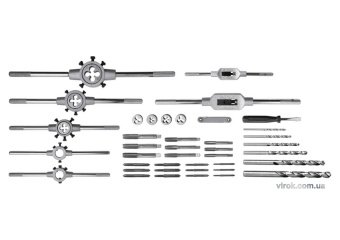 YATO Мітчики і плашки YATO : М3-М12, Набір 44 шт.  | YT-2978