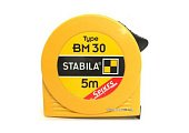 STABILA Рулетка Type BM30 : L= 5 м x 19 мм, пласт. корпус з сталевою стрічкою | 16451