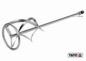 YATO Міксер спіральний потрійний для буд. сумішей оцинкований YATO: Ø135 x 600 мм, M14, max 20-30 кг