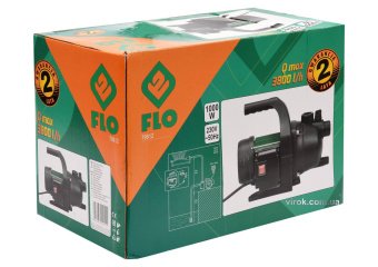 FLO Насос присадибний мережевий, 1000Вт, 4,4 Bar, 3800 л/год, макс.висота- 8/44 м  | 79812
