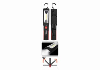 YATO Ліхтар переносний світлодіодний акумул. 3,7 В YATO з режимами 1+7, Ф= 250 lm  | YT-08504