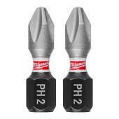 MILWAUKEE Біта SHOCKWAVE, PH2, 25мм, (3шт)