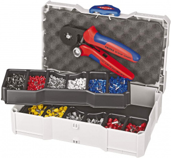 KNIPEX Самонастраивающийся инструмент для опрессовки контактных гильз Knipex, 0,08 - 10 + 16 мм² 97 