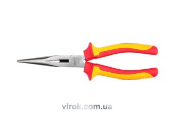 YATO Щипці електромонтажні подовжені півкруглі прямі YATO : L= 200 мм з ізоляцією 1000V  | YT-21155