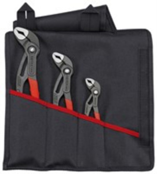 KNIPEX Набор сантехнических ключей Cobra® 3предметов (150-250-300 мм) | 00 19 55 S9