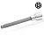 Насадка шестигранник HEX TOPTUL 5 мм 140мм 1/2" с шаром BCSA1605
