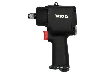 YATO Гайковерт ударний пневматичний MINI YATO: квадрат 1/2", F=680 Nm, роб. тиск- 6,3Bar при 165л/хв