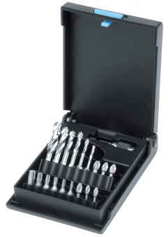 VÖLKEL Набір свердлових біт, 3-10 мм, 19 предметів, пластиковий кейс 67424