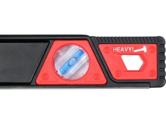 Рівень ударостійкий з магнітами YATO: L= 80 см. 3 капсули в алюмінієвому корпусі, 2 ручки [20]