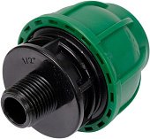 FLO Муфта до водяних пластикових труб з зовн. різьбою 32 мм- 1/2" поліпропіленова, для тиску 1 MPa |