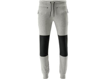 Штани робочі спортивні YATO розм 3XL- 94-113 см ріст- 196-204 см, сіро-чорні, 4 кише, 41% бав 52% по