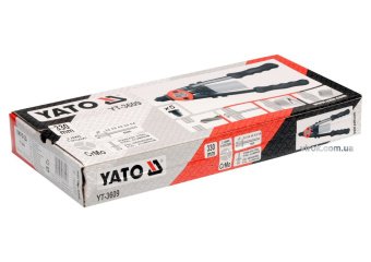 YATO Заклепочник дворучний YATO для нітів Ø=3,2; 4; 4,8; 6; 6,4 мм, l= 330 мм  | YT-3609
