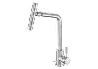 FALA Змішувач води для раковини "STEELY 3" з кульовим регулятором  | 75719