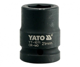 YATO Головка торцева ударна 6-гранна YATO : квадрат 3/4", М= 21 мм, L= 50 мм  | YT-1071