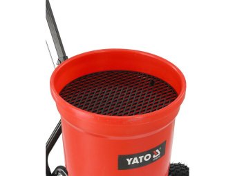 Сівалка і розкидач на 2-х колесах ротаційна YATO бункер- 23 л макс. вага- 25кг зона дії- 3,05-3,66 м