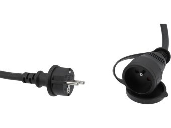 Кабель-подовжувач для майстернь мережевий 230 В YATO, l= 10 м. струм- 16 А, 3-жильний S=1,5 мм²