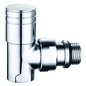 Кран лат. вентильний хромований для підключення радіаторів кутовий 1/2 Double-lin | 78-113
