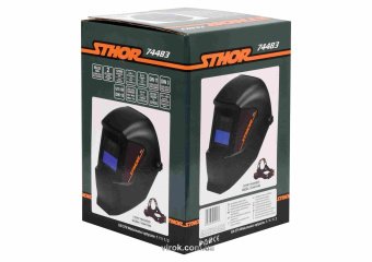 STHOR Маска зварювальника з автозатемнювальним світлофільтром, 90 х 35 мм  | 74483