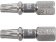 Насадка викруткова YATO TORX T25 х 25 мм. HEX 1/4", покрита нікелем, 2 шт.[10]