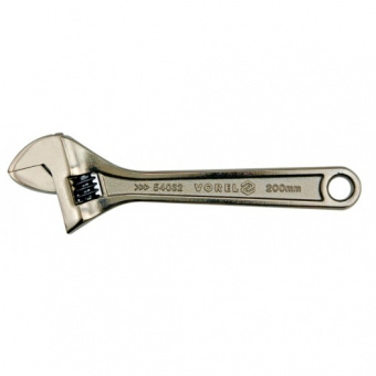 VOREL Ключ разводной 200мм Cr-V 54032