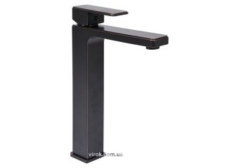 FALA Змішувач води для умивальника, високий "RETRO BLACK 3" з кульовим регулятором  | 75815