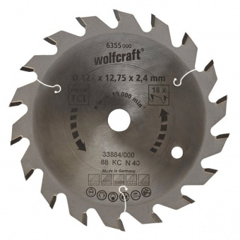 Wolfcraft полотно дисковой пилы Ø 140 x 12,75 x 2,4 // 6358000