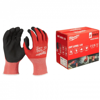 MILWAUKEE Перчатки с уровнем сопротивления порезам 1, размер XXL/11 (Многоштучная упаковка - 144 пар