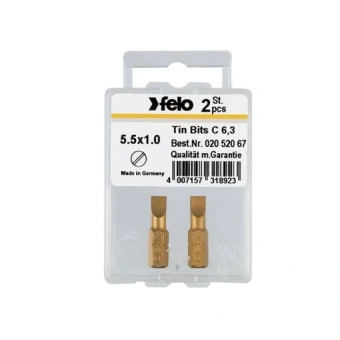 Bit FELO PZ2x25 mm TIN, 1/4, C 6.33, BOX (2 pcs.) (art. 02102067)