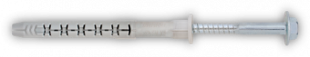 Friulsider Дюбель рамный нейлоновый с шестигранным шурупом и воротничком FM-X5s оцинкованный, 10x60