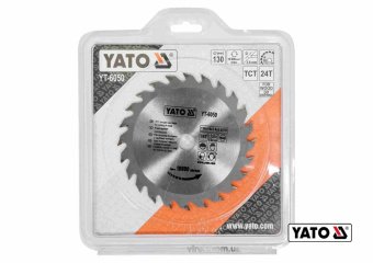 YATO Диск пиляльний победітовий по дереву YATO: 130х16х2.8х2.0 мм, 24 зубці, R.P.M до 10000 1/хв  | 
