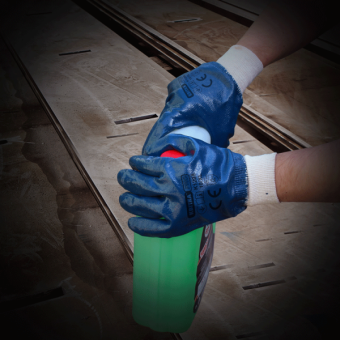 Рукавиці з нітриловим покриттям КВІТКА PRO Heavy Duty Industrial (10"/ XL) (110-1208-10-IND)