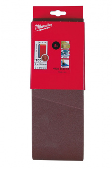 MILWAUKEE Шлиф. лента 100х610 зерно 100 (5 шт) | 4932355069