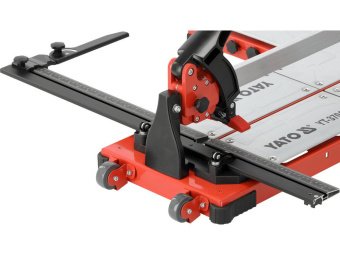 Плиткоріз ручний YATO з 1 напрямною, L= 105cм, 2 різця Ø= 22x6x6 мм, макс. товщина- 14мм, кут- 0-60°