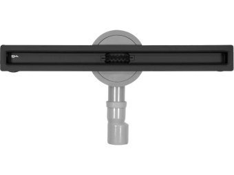 FALA Трап підлоговий лінійний з нержавіючої сталі, чорний SLIM BLACK; 50х 3х 7 см, сифон- 56 мм  | 7