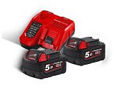 MILWAUKEE Энергокомплект M18 NRG-502C (В5 2шт; з/у M12-18 C) | 4933459218
