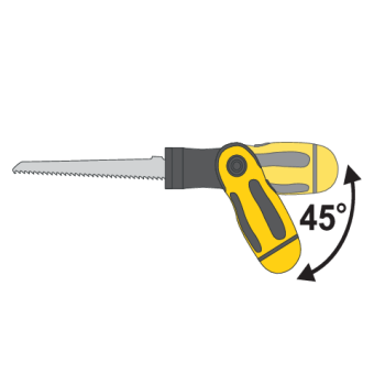 Тримач багнетний різальних полотен і викр. вставок VOREL, l= 150 мм з полотнами і бітами, наб. 18 ел