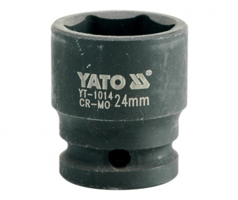 YATO Головка торцева ударна 6-гранна YATO : квадрат 1/2", М= 24 мм, L= 43 мм  | YT-1014