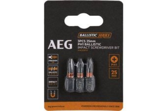 Біта ударна AEG AAK253PH1, PH1, 25мм (3шт)