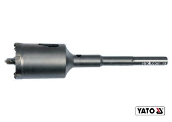 YATO Свердло коронка по бетону YATO : Ø68 x 280 мм з направляючою, хвостовик- SDS+, монолітне  | YT-