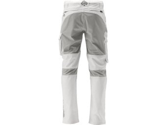 Штани робочі 4-WAY стреч SERWAL біло-сірі YATO розм S/ 80-86 см, ріст- 166-176 см, 11 кишень [10]