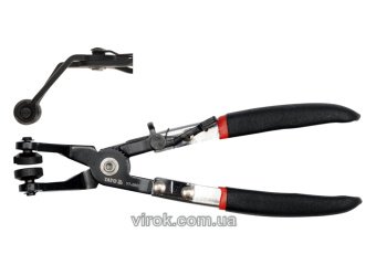 YATO Щипці для стягуючих хомутів YATO l= 215 мм зігнуті на 45°  | YT-0651