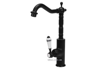 FALA Змішувач води для кухонної раковини "RETRO BLACK 2" з кульовим регулятором  | 75835