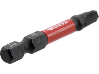 Насадка викруткова ударна YATO PH3 х 50 мм. HEX 1/4", 2 шт.[10]